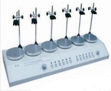 常州國華多頭磁力加熱攪拌器HJ-6A 數(shù)顯控溫 6頭